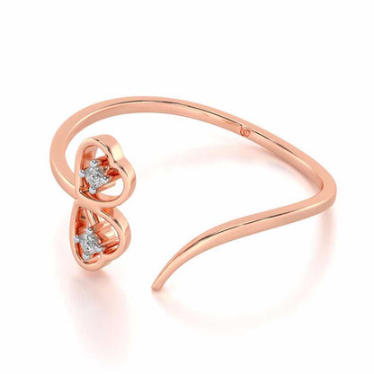 By-Heart Silver Ring - Rose Gold - Image 2