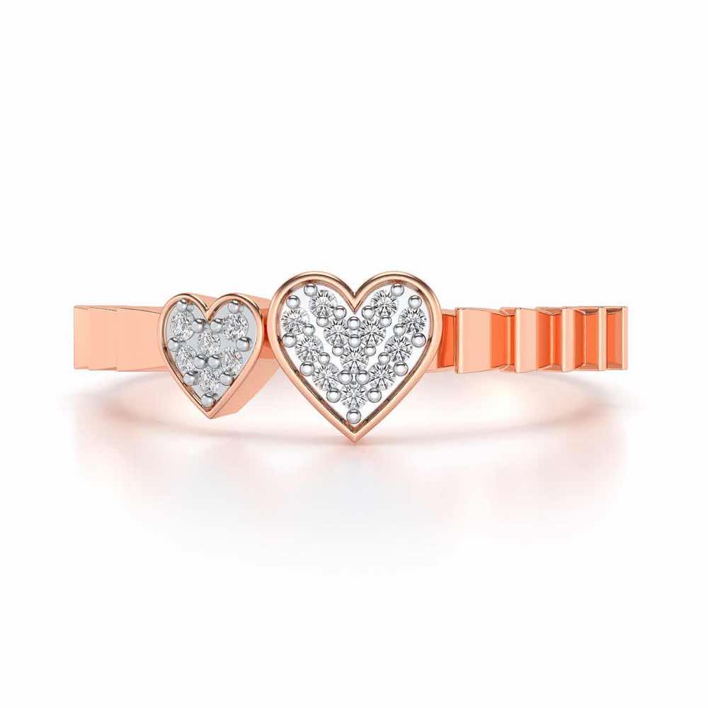 By Your Side Silver Ring - Rose Gold - Image 4