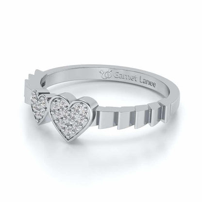 By Your Side Silver Ring - White Gold - Image 2