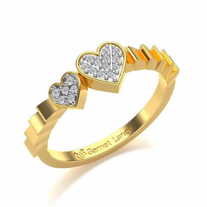 By Your Side Silver Ring - Yellow Gold - Image 1