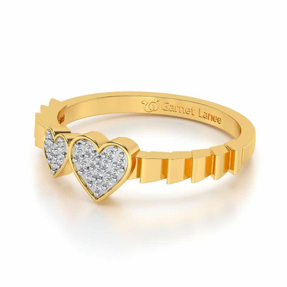 By Your Side Silver Ring - Yellow Gold - Image 2