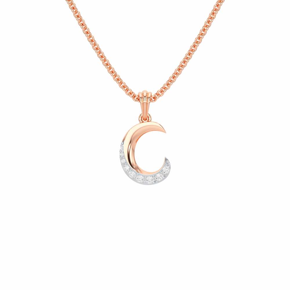 C-Luke Silver Pendant - Rose Gold - Image 1