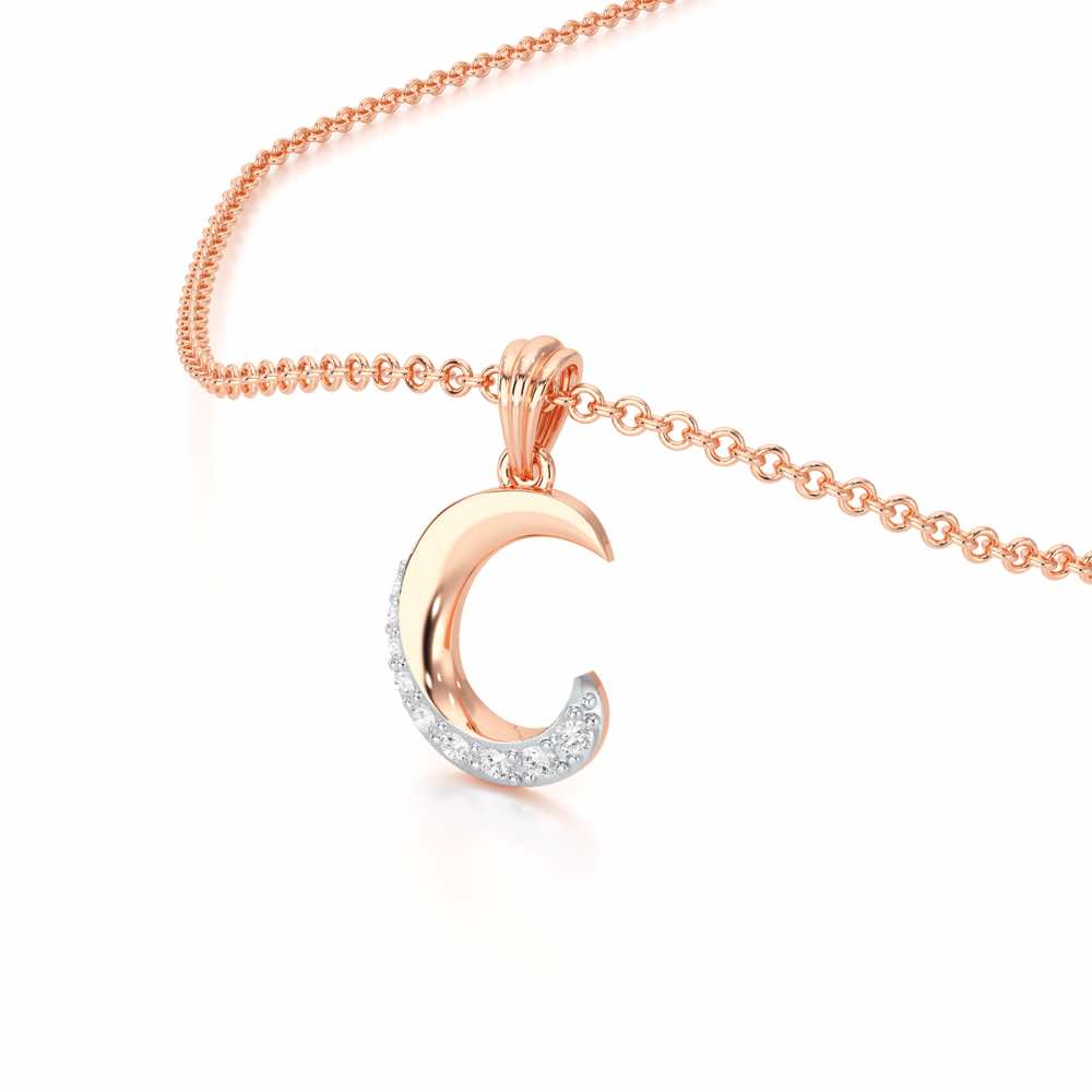 C-Luke Silver Pendant - Rose Gold - Image 2