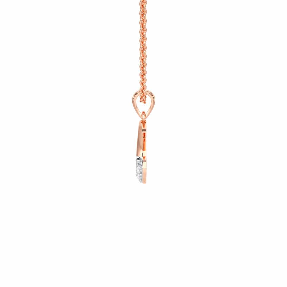 C-Luke Silver Pendant - Rose Gold - Image 3