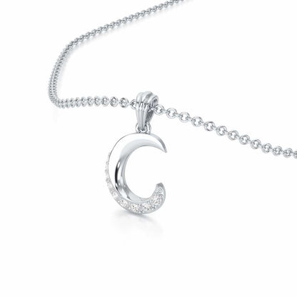 C-Luke Silver Pendant - White Gold - Image 2