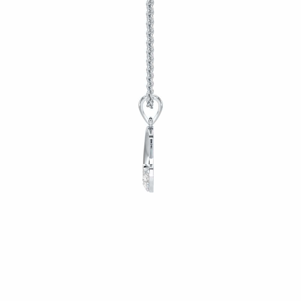 C-Luke Silver Pendant - White Gold - Image 3