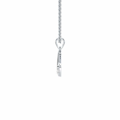 C-Luke Silver Pendant - White Gold - Image 3