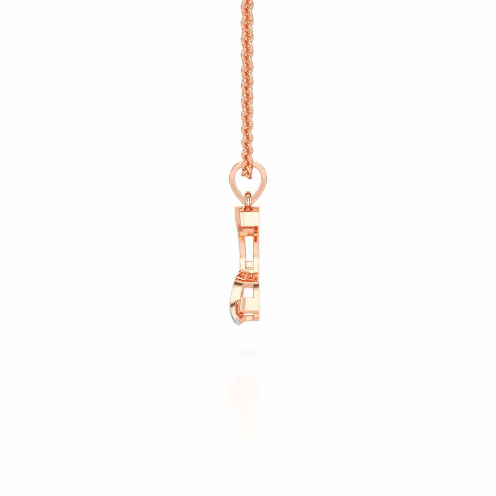 C-Spark Silver Pendant - Rose Gold - Image 3