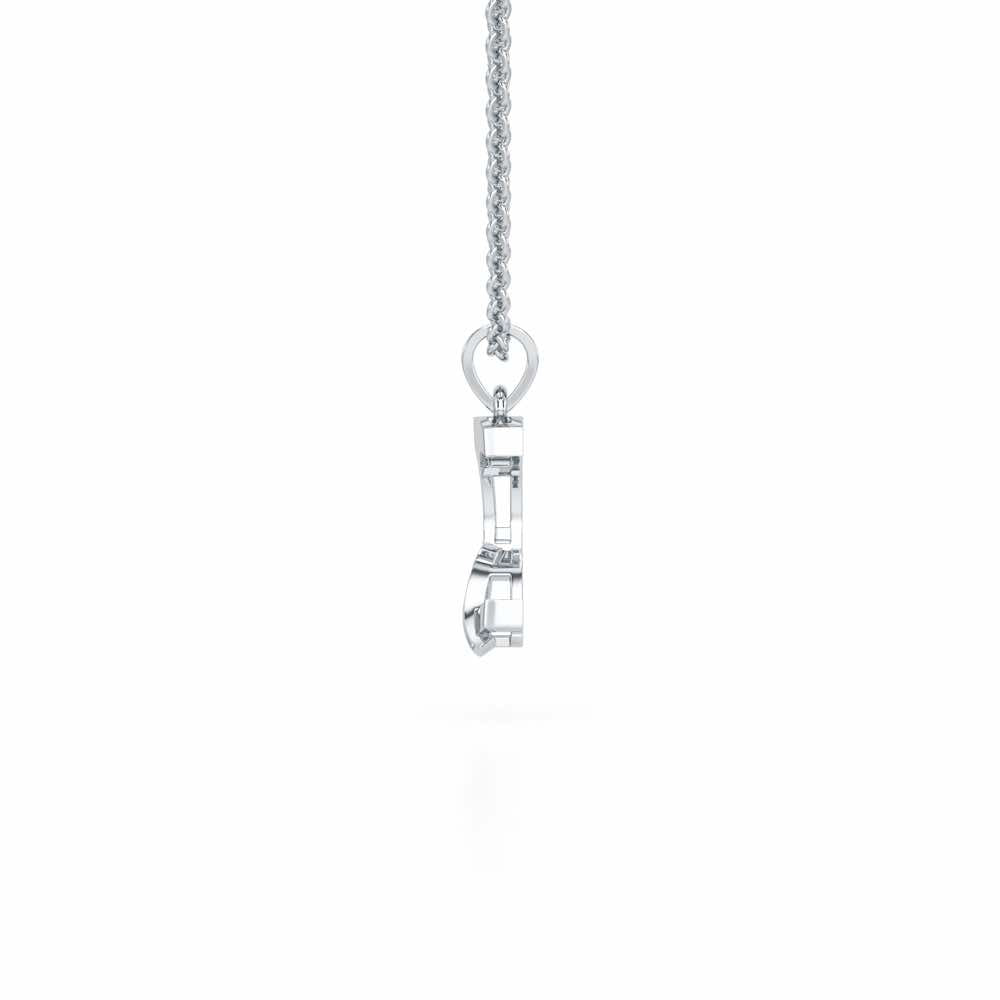 C-Spark Silver Pendant - White Gold - Image 3