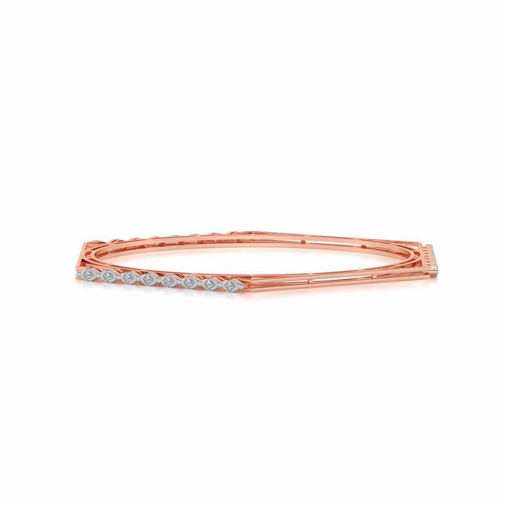 Caelum Silver Bangles - Rose Gold - Image 4