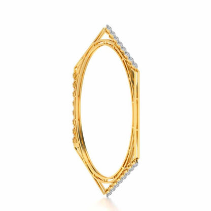 Caelum Silver Bangles - Yellow Gold - Image 3