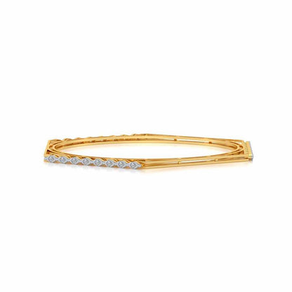 Caelum Silver Bangles - Yellow Gold - Image 4