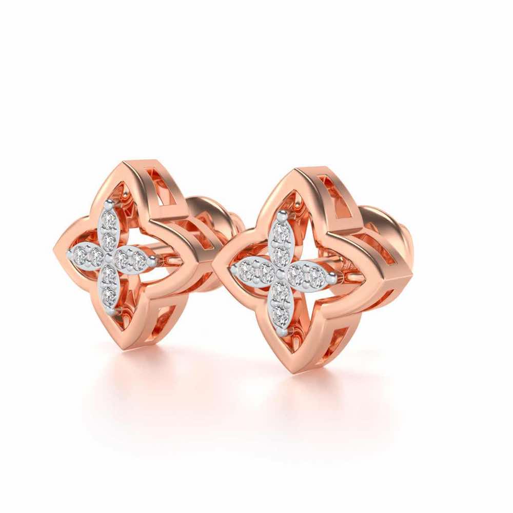 Cahana Silver Earrings - Rose Gold - Image 2