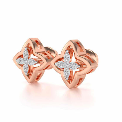 Cahana Silver Earrings - Rose Gold - Image 2
