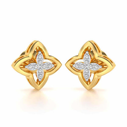 Cahana Silver Earrings - Yellow Gold - Image 1