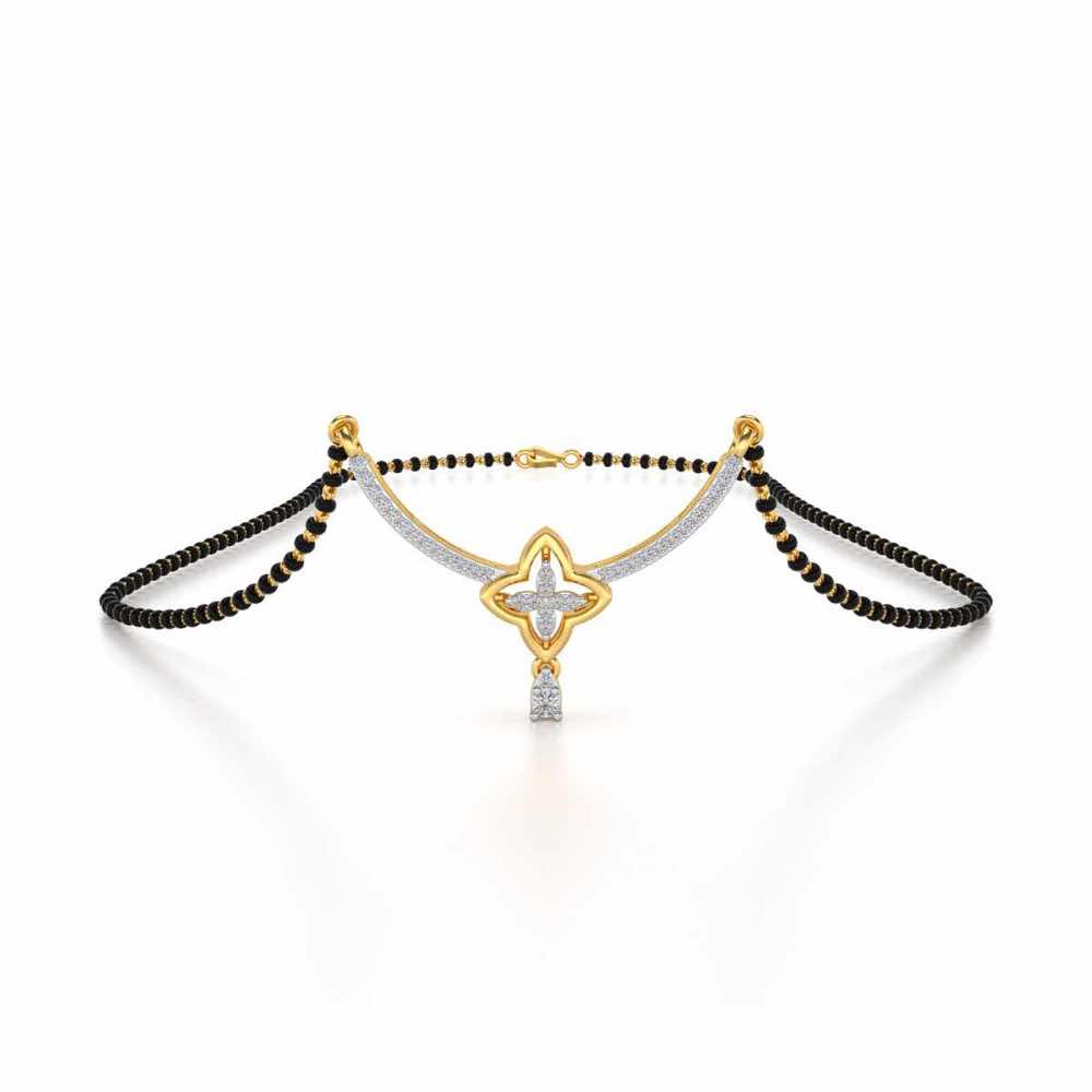 Cahana Silver Mangalsutra - Yellow Gold - Image 1