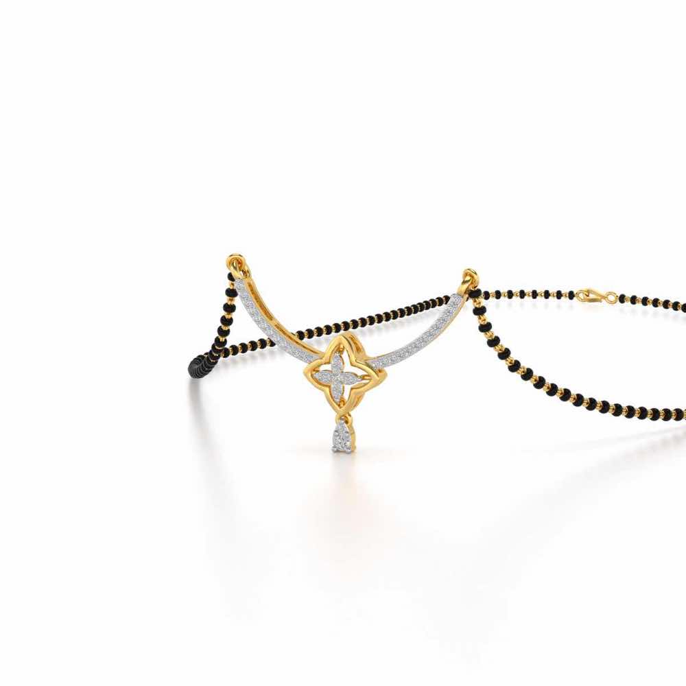 Cahana Silver Mangalsutra - Yellow Gold - Image 2