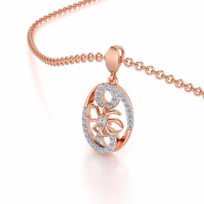Cancer Silver Pendant - Rose Gold - Image 1