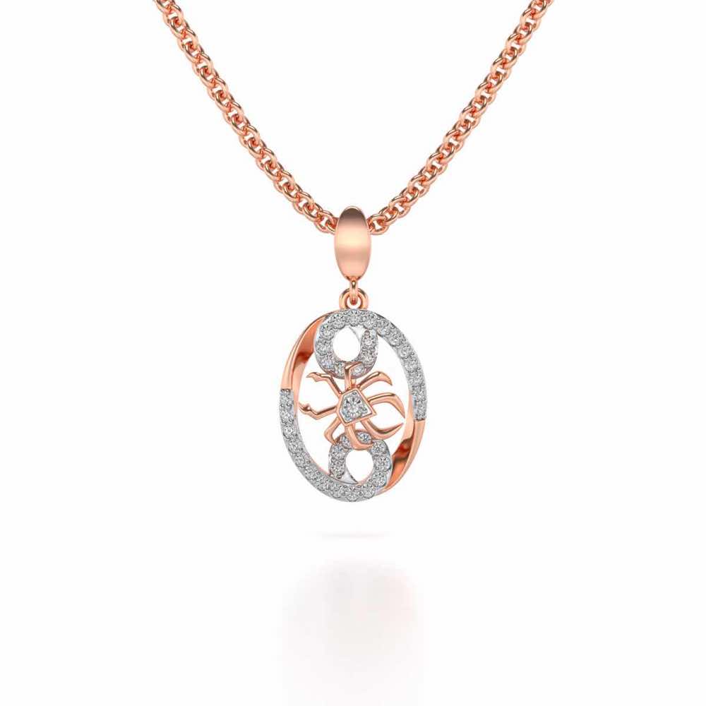 Cancer Silver Pendant - Rose Gold - Image 2