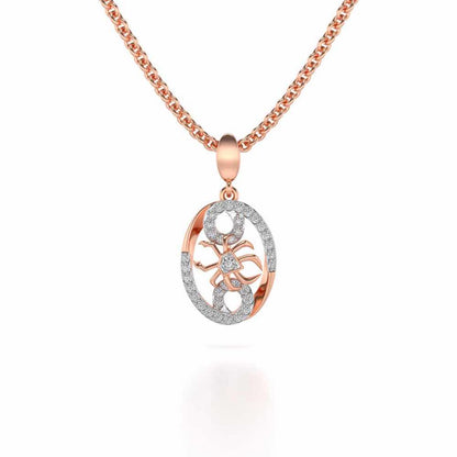 Cancer Silver Pendant - Rose Gold - Image 2