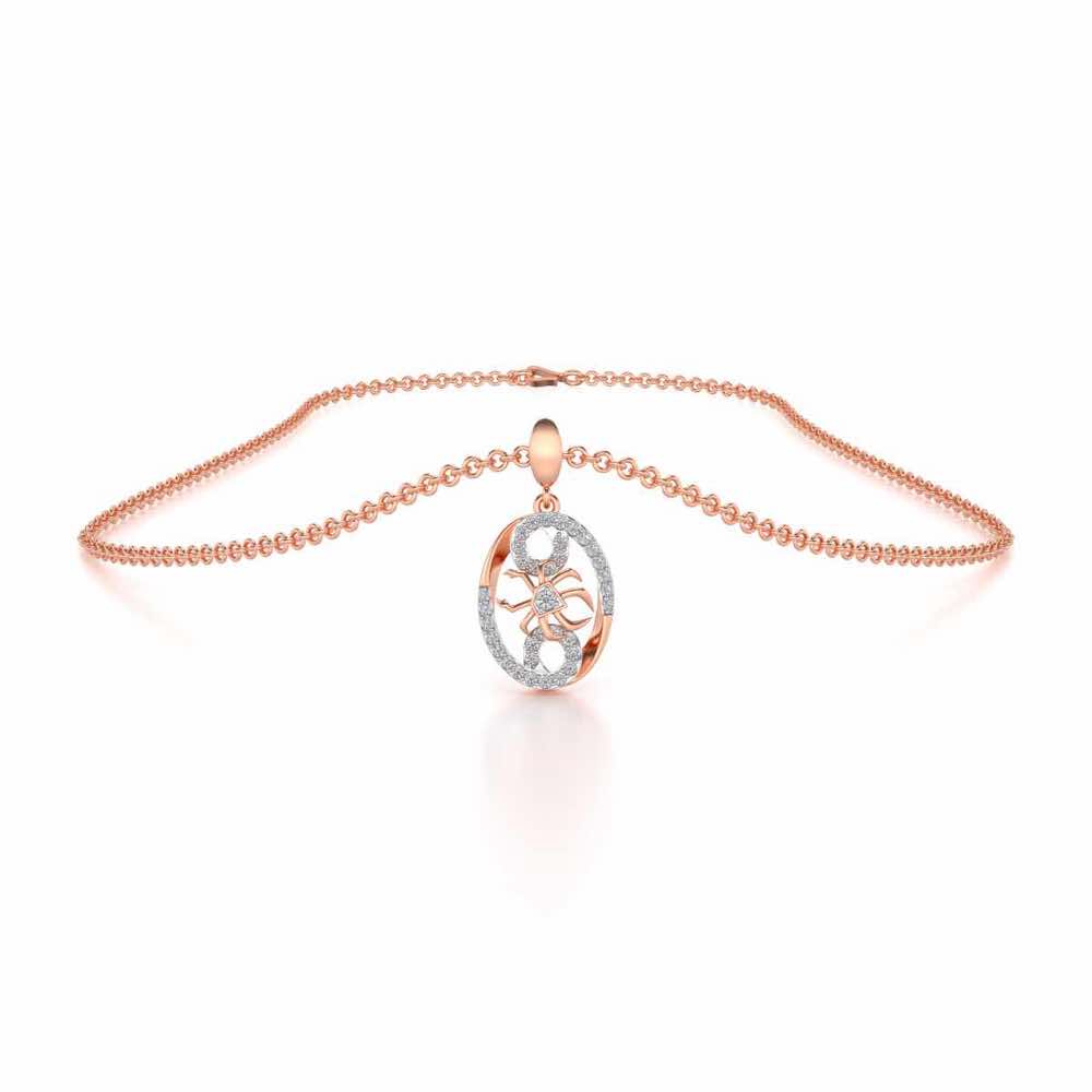 Cancer Silver Pendant - Rose Gold - Image 3