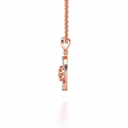Cancer Silver Pendant - Rose Gold - Image 4