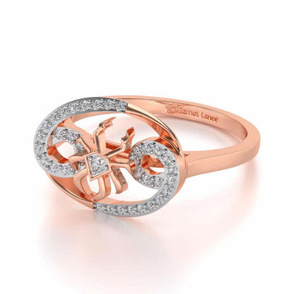 Cancer Silver Ring - Rose Gold - Image 3