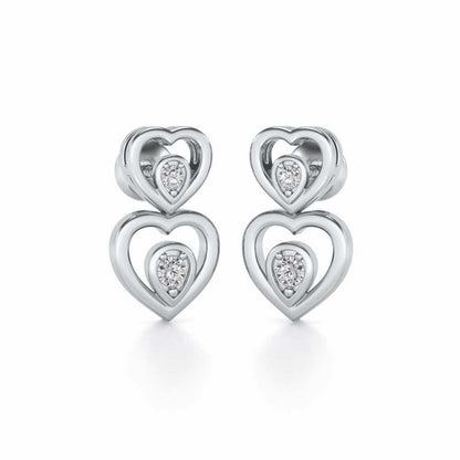 Candalini Silver Earrings - White Gold - Image 1
