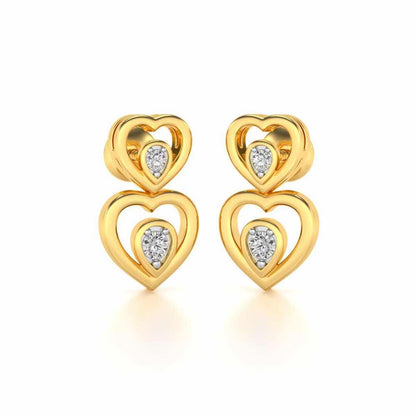 Candalini Silver Earrings - Yellow Gold - Image 1