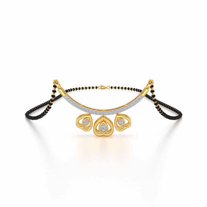 Candalini Silver Mangalsutra - Yellow Gold - Image 1