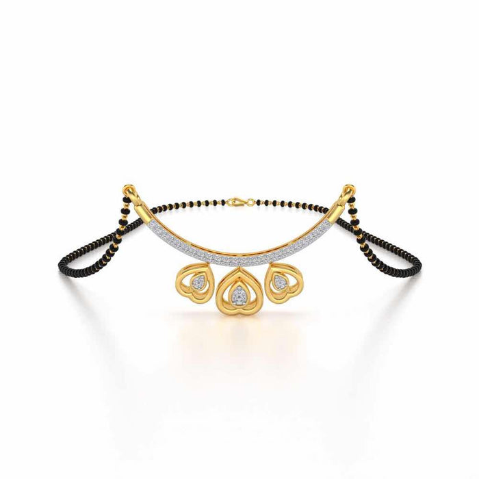 Candalini Silver Mangalsutra - Yellow Gold - Image 1