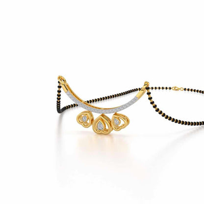 Candalini Silver Mangalsutra - Yellow Gold - Image 2
