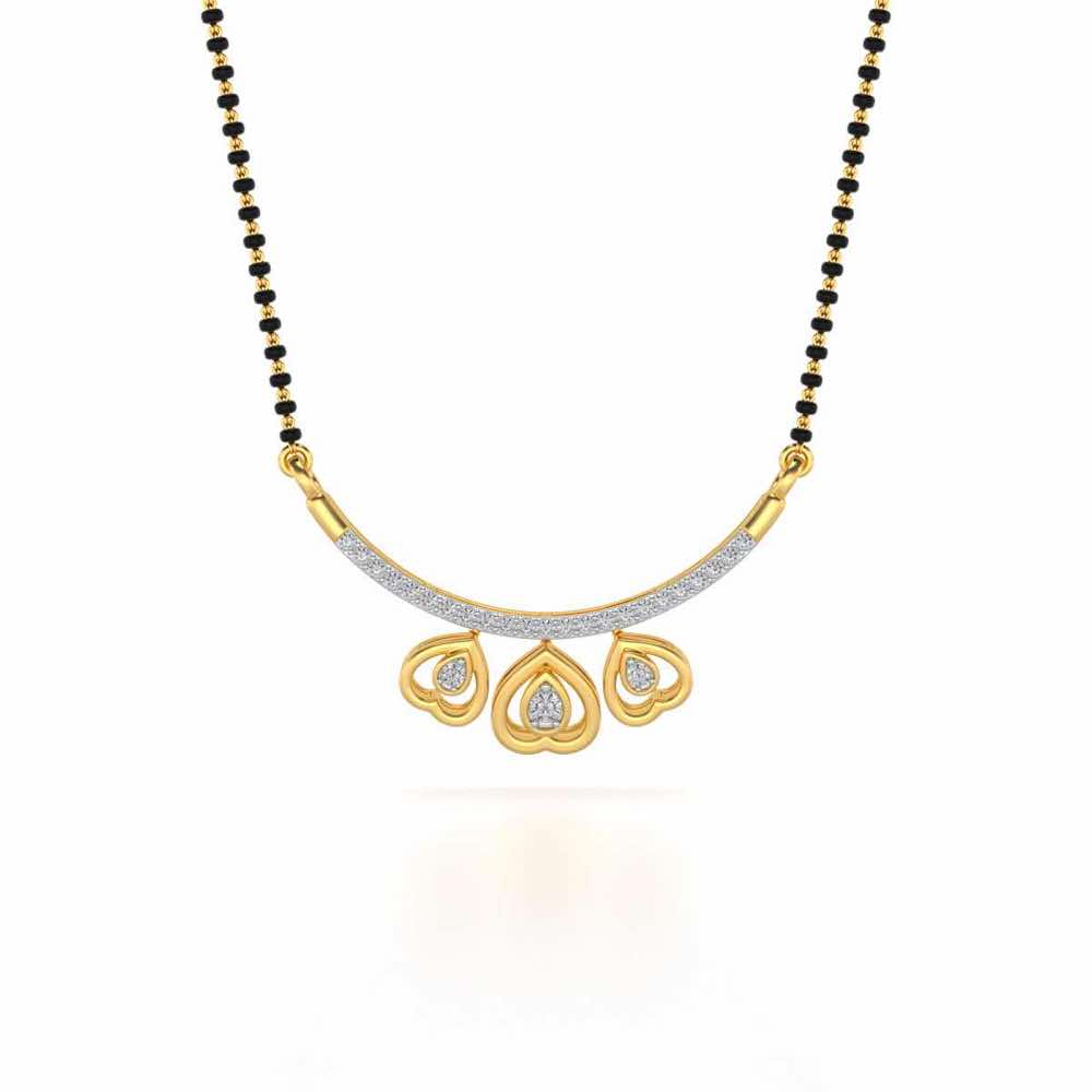 Candalini Silver Mangalsutra - Yellow Gold - Image 3