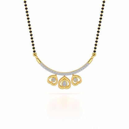 Candalini Silver Mangalsutra - Yellow Gold - Image 3