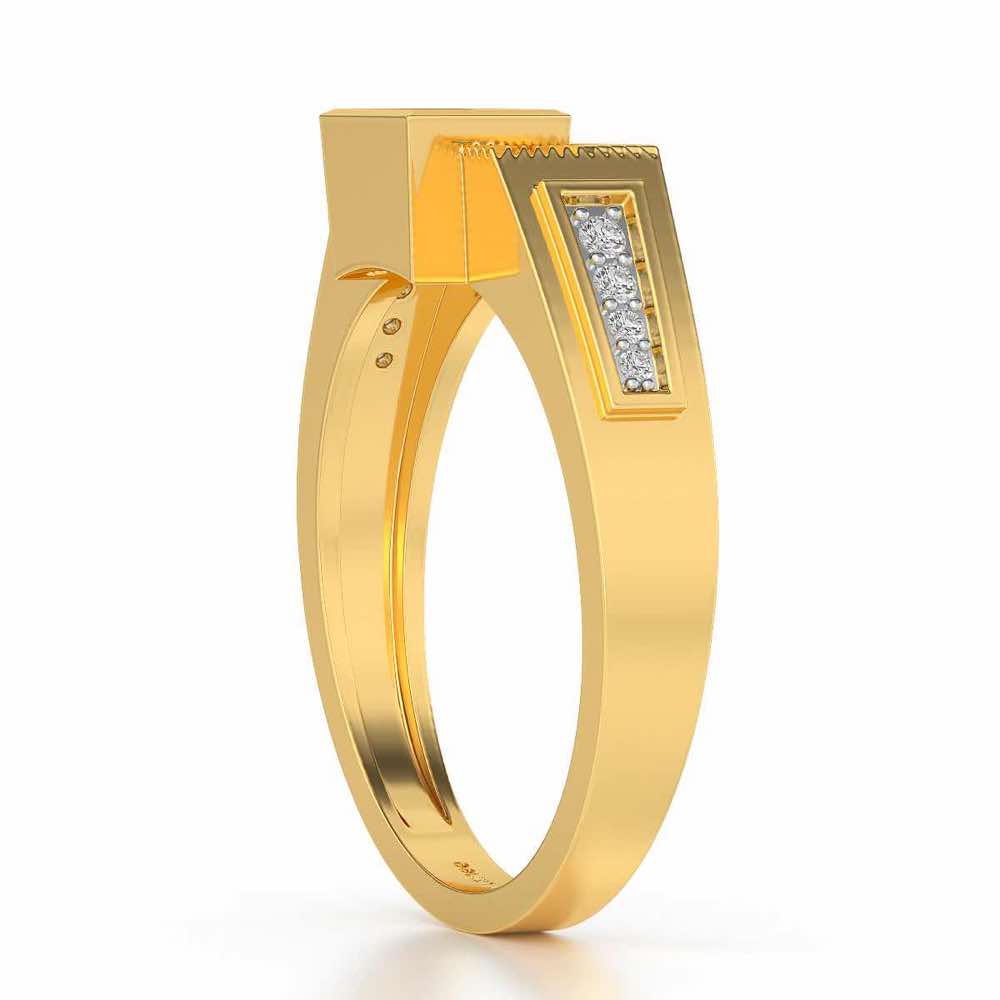 Candid Ring For Men - Yellow Gold - Image 3
