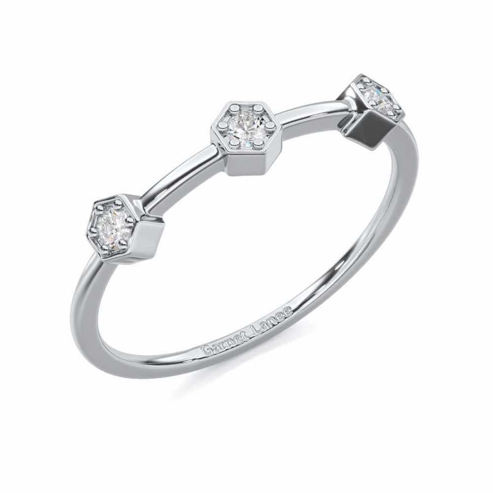 Captivating Charm Silver Ring - White Gold - Image 1