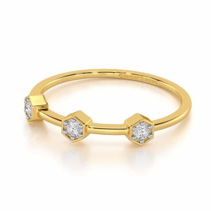 Captivating Charm Silver Ring - Yellow Gold - Image 2