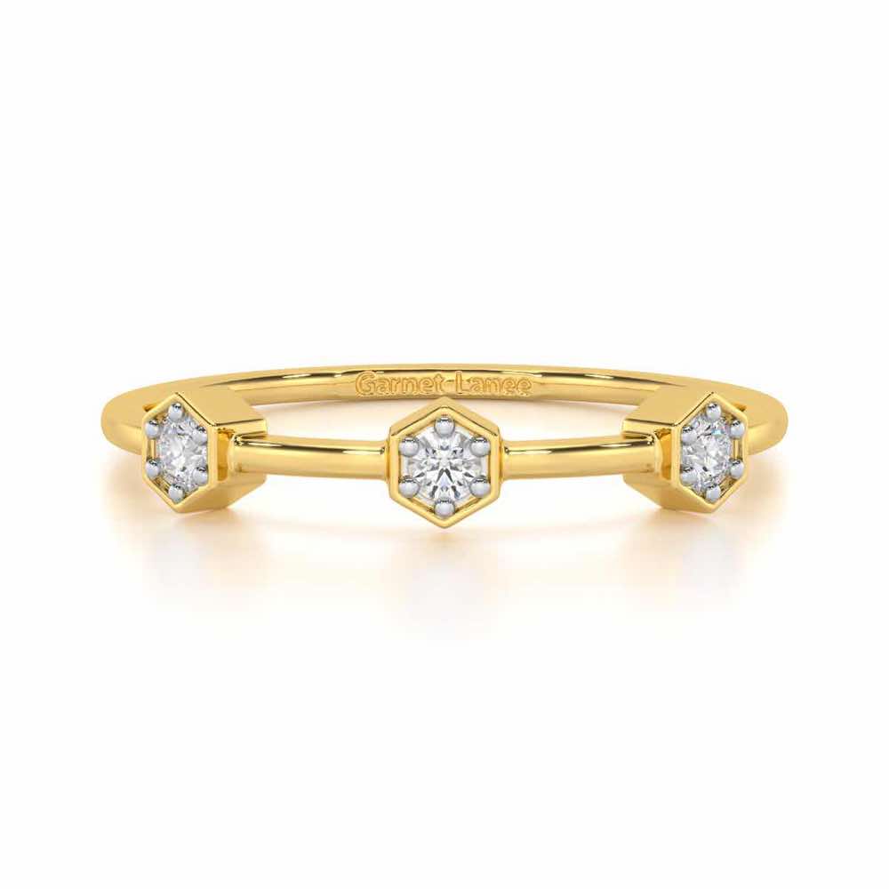 Captivating Charm Silver Ring - Yellow Gold - Image 4