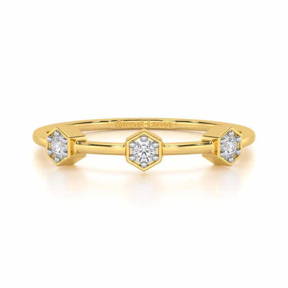 Captivating Charm Silver Ring - Yellow Gold - Image 4