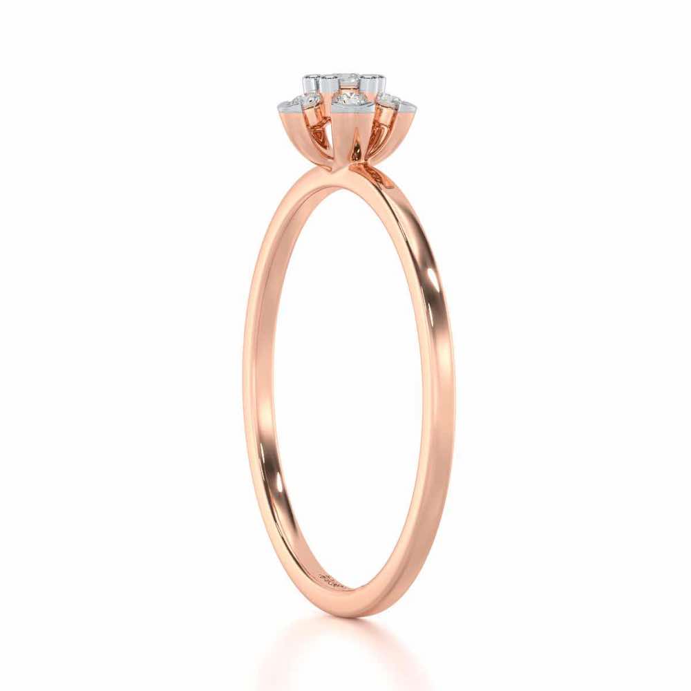 Captivating Cosmos Silver Ring - Rose Gold - Image 3