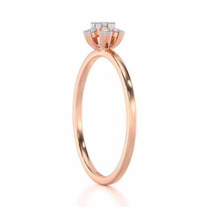 Captivating Cosmos Silver Ring - Rose Gold - Image 3