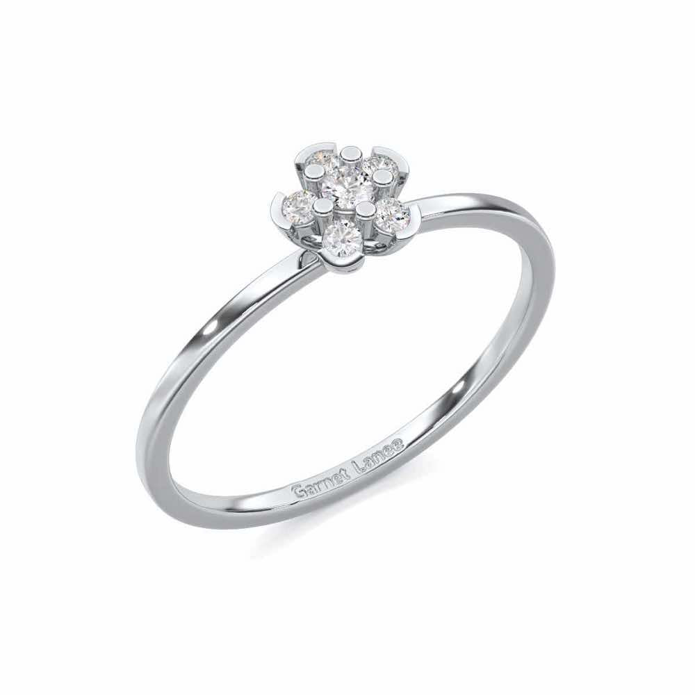 Captivating Cosmos Silver Ring - White Gold - Image 1