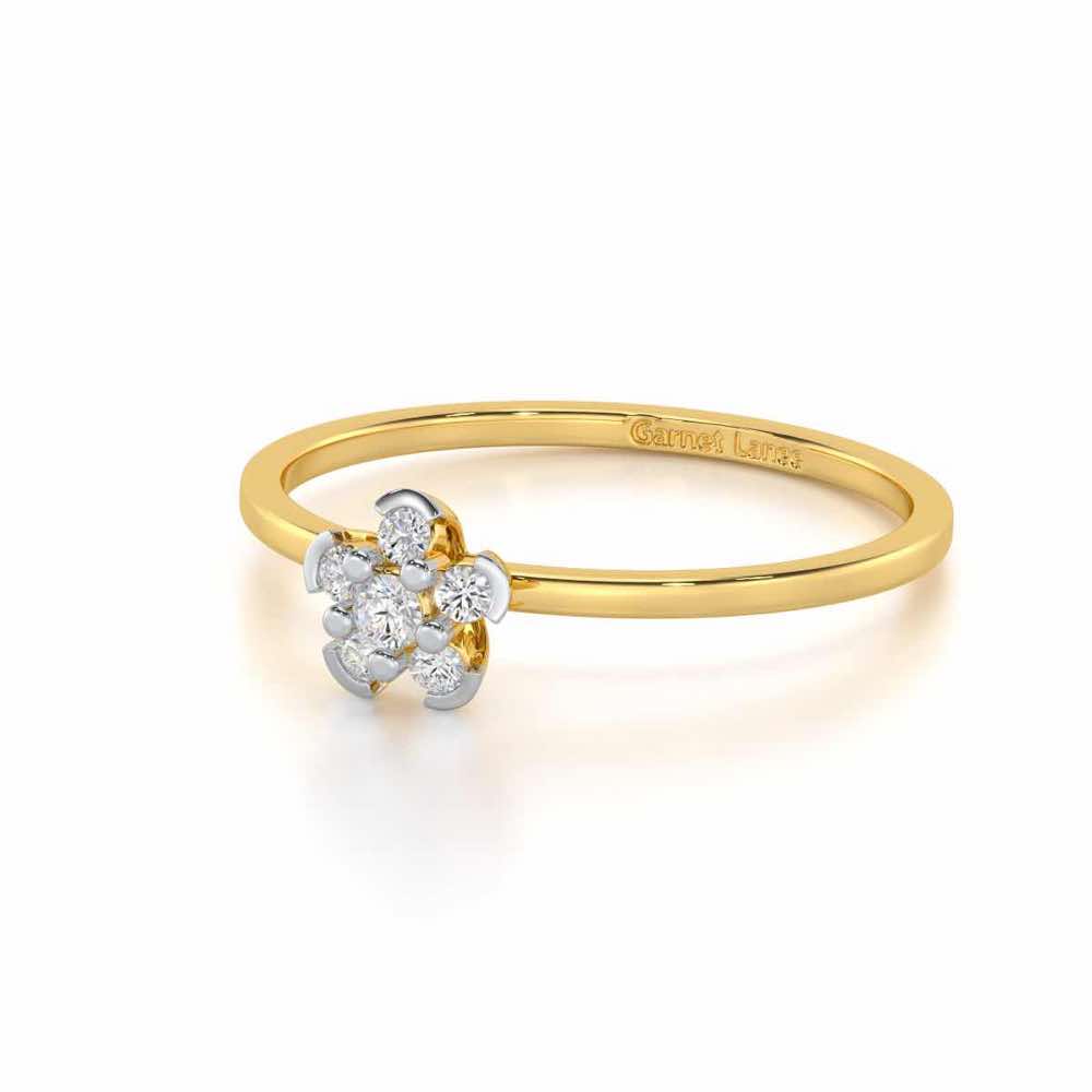 Captivating Cosmos Silver Ring - Yellow Gold - Image 2