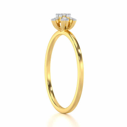 Captivating Cosmos Silver Ring - Yellow Gold - Image 3