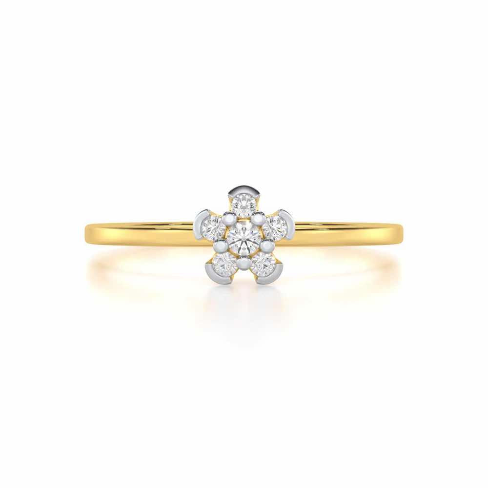 Captivating Cosmos Silver Ring - Yellow Gold - Image 4