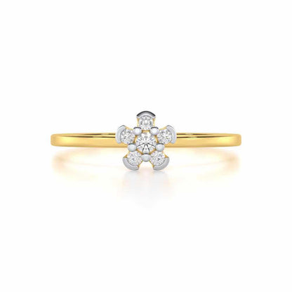 Captivating Cosmos Silver Ring - Yellow Gold - Image 4