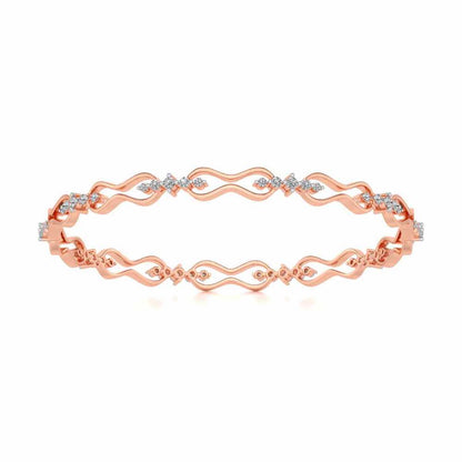 Captivating Silver Bangles - Rose Gold - Image 5