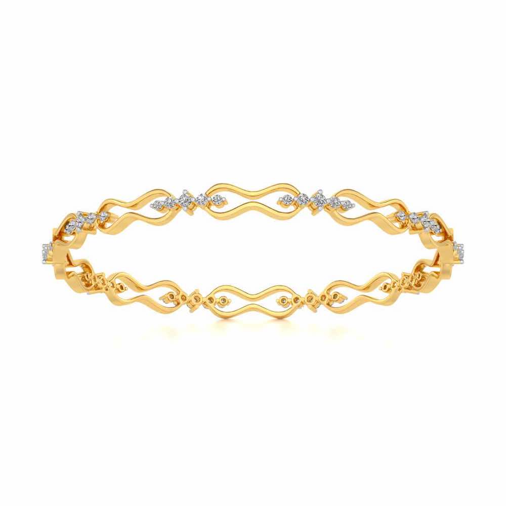 Captivating Silver Bangles - Yellow Gold - Image 5