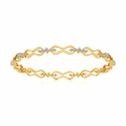 Captivating Silver Bangles - Yellow Gold - Image 5