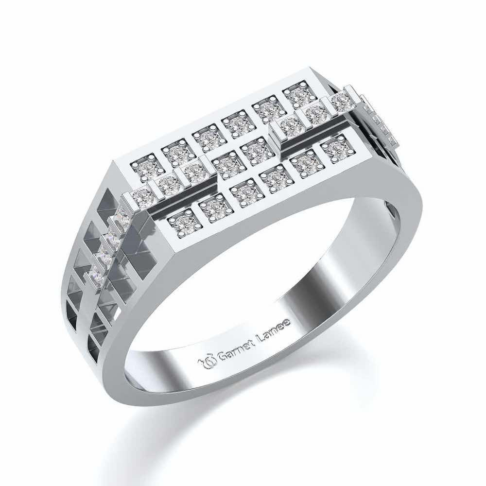 Casablanca Ring For Men - White Gold - Image 1